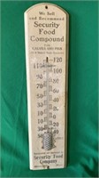 Wood Thermometer - 21" H x 5" W