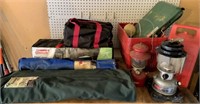 Camping Items: Coleman Lanterns, Bag Chairs