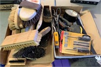 2 Trays of Brushes, Tools