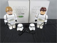 Star Wars Exclusive 4x Kubrick Luke/Han Solo Set
