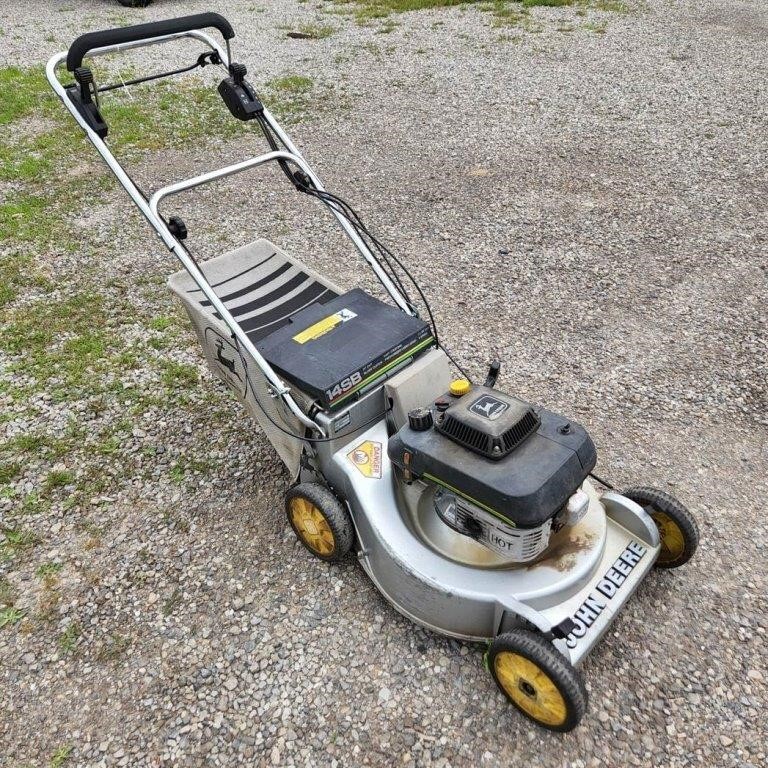 JD 14SB Push Mower. Easy Start w/ Bagger