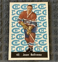 1961-62 Jean Beliveau Parkhurst Hockey Card #45