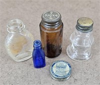5pc Mini Apothecary Bottle Set
