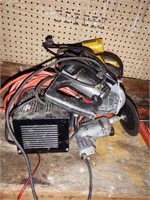 Tool lot: Sears Battery Charger, HDX halogen
