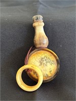 Old Chinese Bone Hand Carved Snuff Bottle