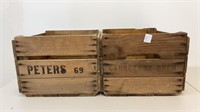 Vintage fruit boxes (Peters 69 & Garretson
