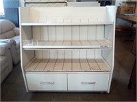 Display Cabine with 2 Large Bottom Drawers on