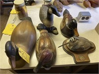 5 - Decoys & Carvings Wooden Ducks