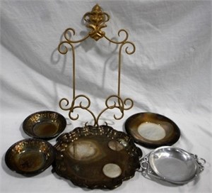 Assorted silver plate & etc
