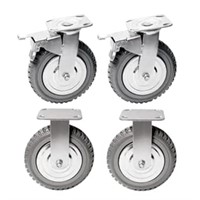 Nisorpa-4 Pack Heavy Duty Caster Wheels 8 Inch Ant