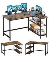 WOODYNLUX L Shaped Desk - 43 Inch Gaming Desk, Co