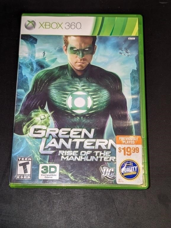 XBox 360 Green Lantern Rise of the Manhunter Game