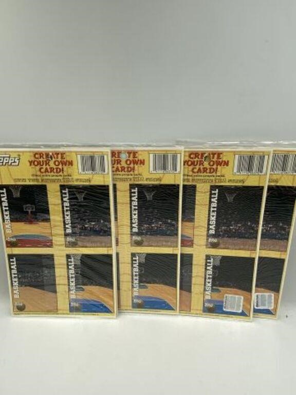 1997 TOPPS BASKETBALL COMPLETE SET OF 5 STICKER
