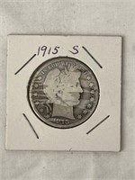 1915-S Barber Half Dollar