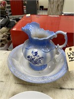 Decorative Pitcher & Bowl Set