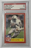 1985 Topps Mark Clayton #1 PSA 7 Pop 8!