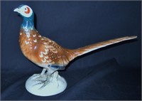 Vtg Royal Dux Porcelain Pheasant Figurine