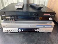 Panasonic and JVC combo VHS/DVD Classic
