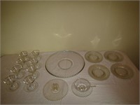 Hobnail 8 Place Setting Platter is 17" W