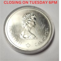 Silver Canada Olympia $10 48.34G Coin