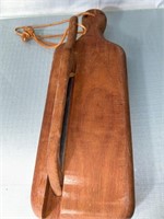 Fiddle bowl bread knife and cutting board