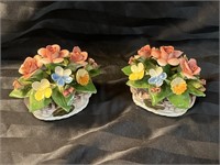 Vintage Pair of Cesar Capodimonte Savastano Art