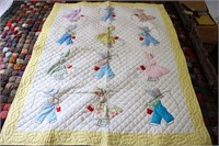 (2) Children's Quilts, Large Quilt &