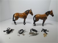 2 LENHAM POTTERY NORWICH PORCELAIN HORSES