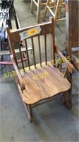 Wooden rocking chair