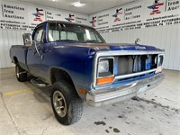 1985 Dodge W100 CustomTruck-Certificate of Salvage