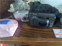 Kodak camera, Minolta camera with cases