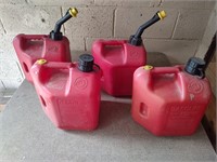 4 pc 2 Gallon Blitz Gas Cans