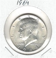 1964 U.S. Silver Kennedy Half Dollar