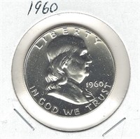 1960 Silver Proof Franklin Half Dollar