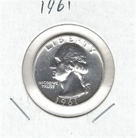 1961 Silver Proof Washington Quarter