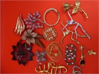 Lot Of Costume Brooches