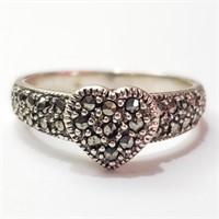 $100 Silver Marcasite Ring