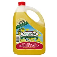 Saporito Canola Oil, 5 L