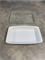 Pyrex and Corning ware baking dishes