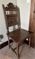 Wood Carved Side Chair