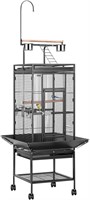 72 Inch Wrought Iron Large Bird Cage with Play Top