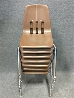 7 Brown Children's Chairs