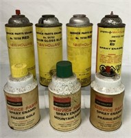 lot of 7 New Holland Spray Paint Cans