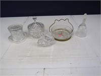 Assorted Pressed Glass