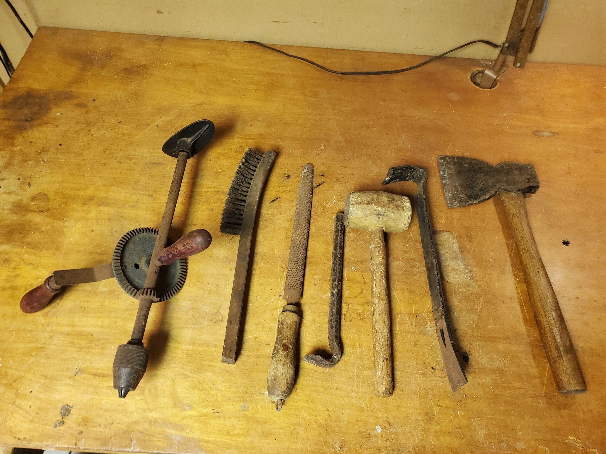 Hatchet and more tool lot