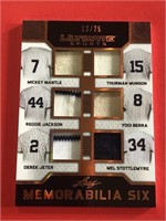 Mantle Munson Jeter Berra etc..Yankees Jersey Card