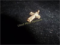 14k Gold Cross Necklace Pendant
