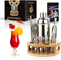 NEW - 25 oz Cocktail Shaker Set 16 Pcs Mixology