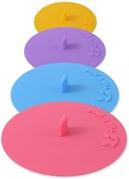 Silicone Cup Covers - Smiling Face Cup Cover [4