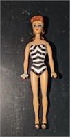 Vintage 1995 Small Plastic Barbie Figure 4"